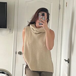 HYFVE Cream Sleeveless Sweater